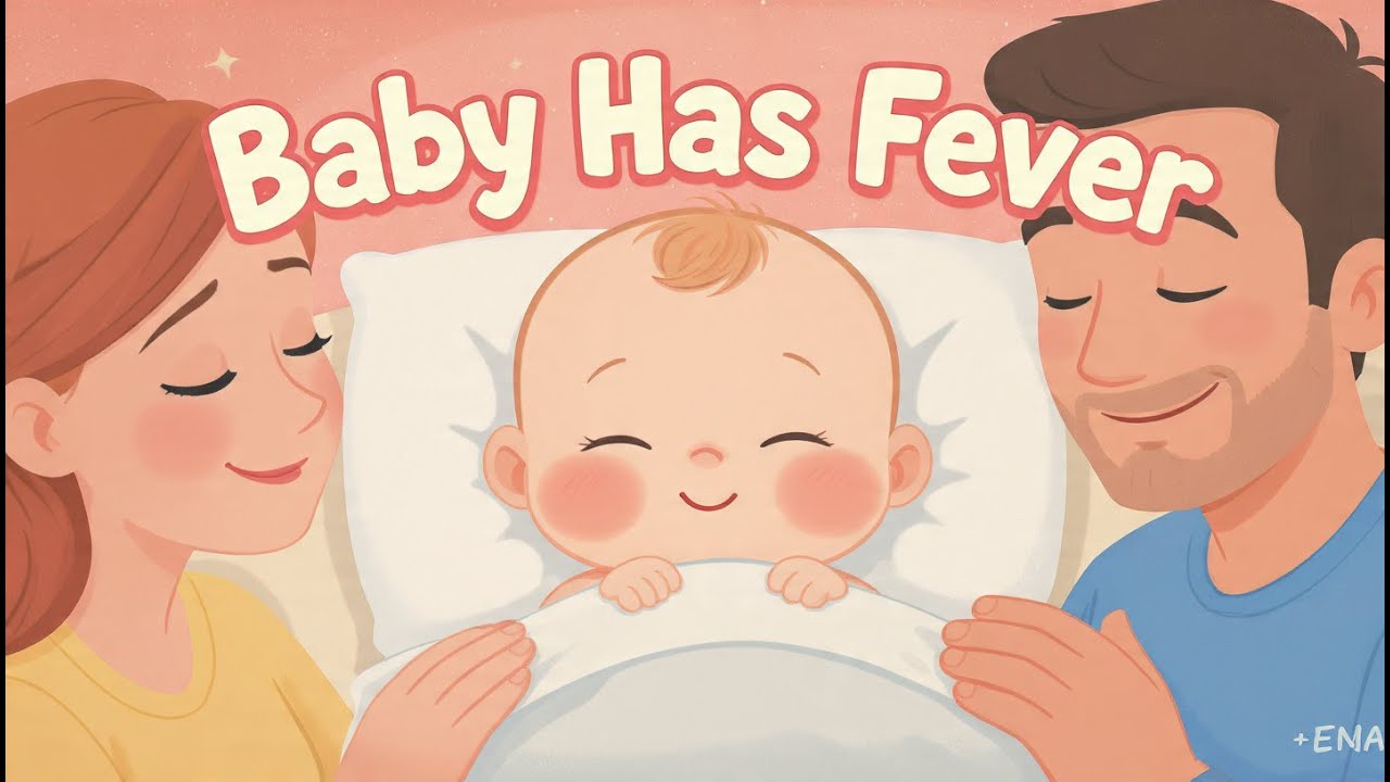 Baby Having Fever Nursery Rhyme 🤒❤️ Care & Comfort Song for Toddlers