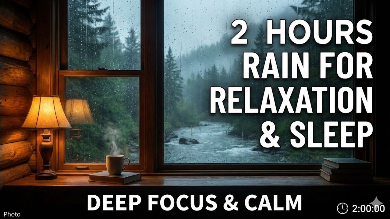 Rain Sounds for Deep Sleep 🌧️ 2 Hours Relaxing Rain Noise for Insomnia & Stress Relief