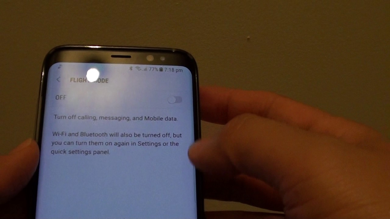 Samsung Galaxy S8: How to Enable / Disable Flight Mode
