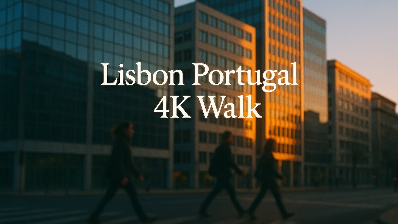 Lisbon Contemporary Walk 4K – Elegant Architecture & Calming Ambience
