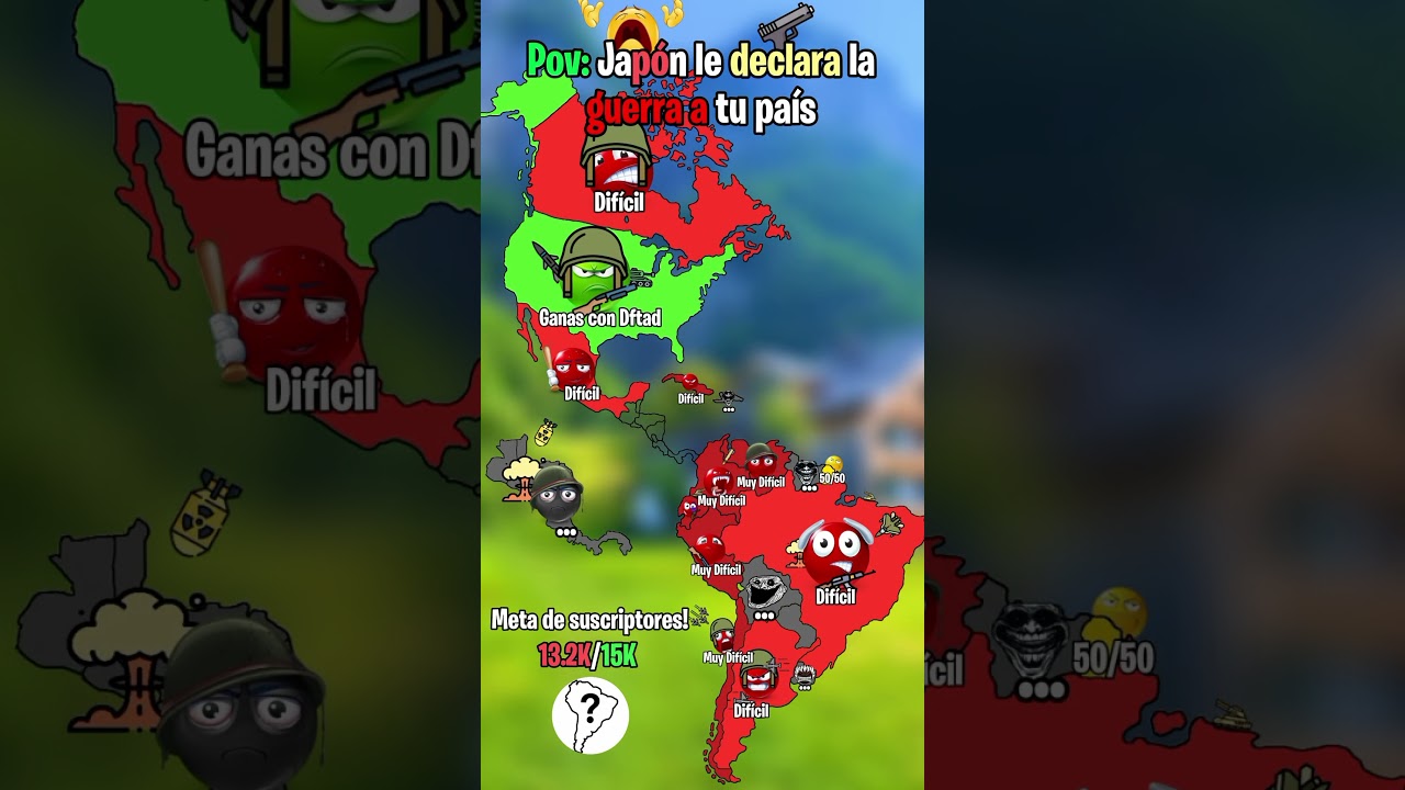 POV: Jap&oacute;n le declara la guerra a tu pa&iacute;s 🇯🇵🗡️ #mapping #geography #countryballs #geografia #shorts
