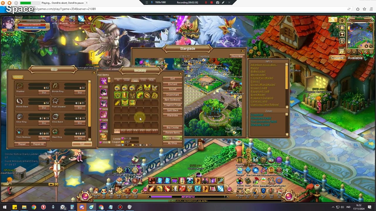 Crystal Saga 2 - Gold Farm Macro + Auto Login