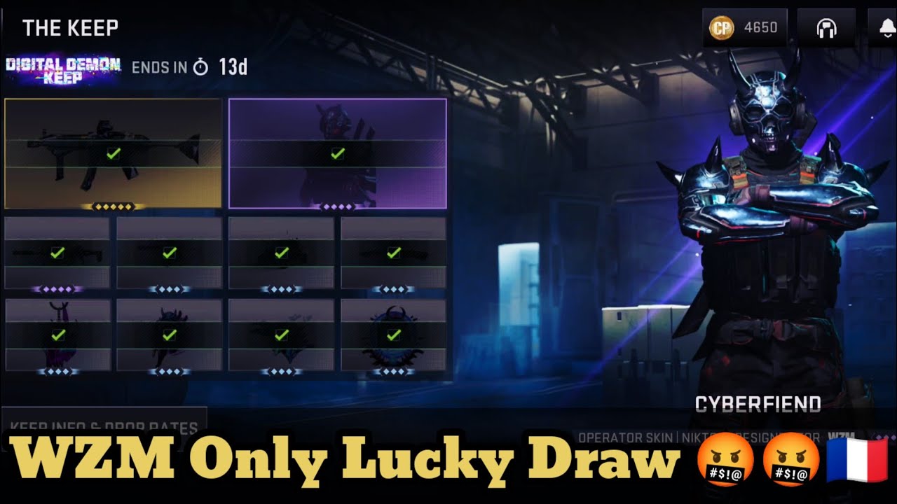 WZM MP Gameplay & Review: The Keep Digital Demon Lucky Draw (ONLY for Warzone Mobile)
