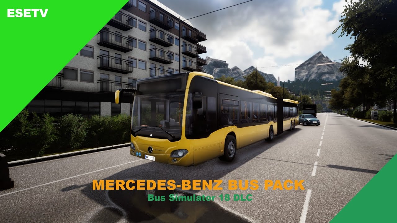 Mercedes-Benz bus pack overview, Bus Simulator 18 DLC showcase