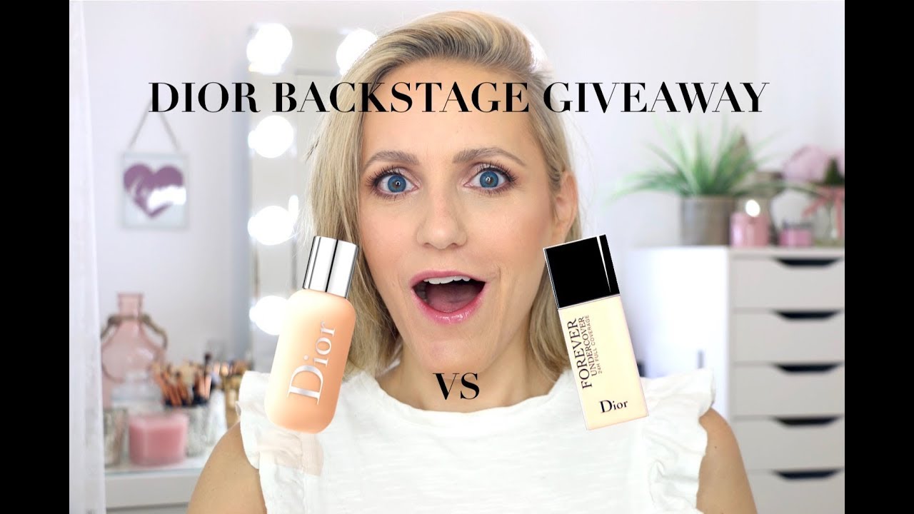 Dior Backstage Face & Body vs Forever Undercover Foundation + GIVEAWAY!!