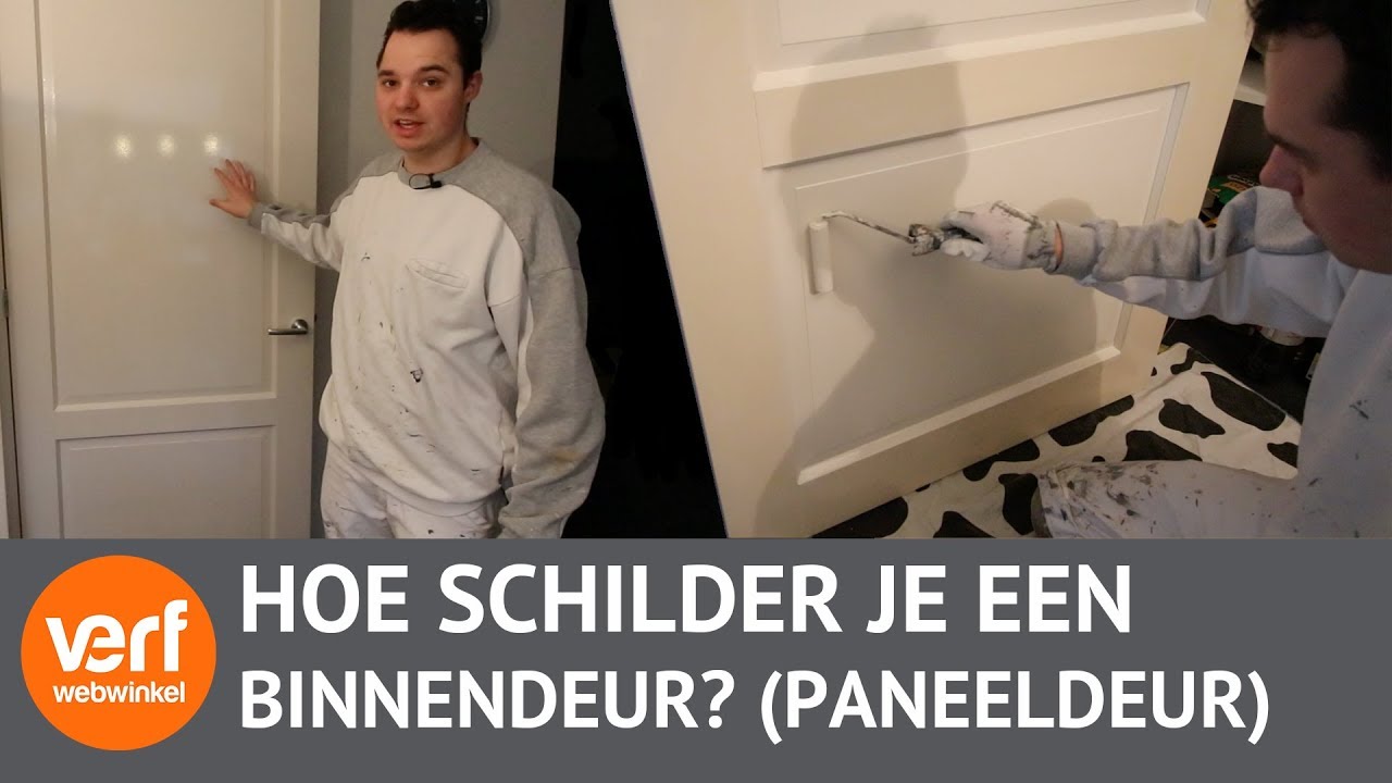 Het schilderen van een binnendeur! (Paneeldeur)