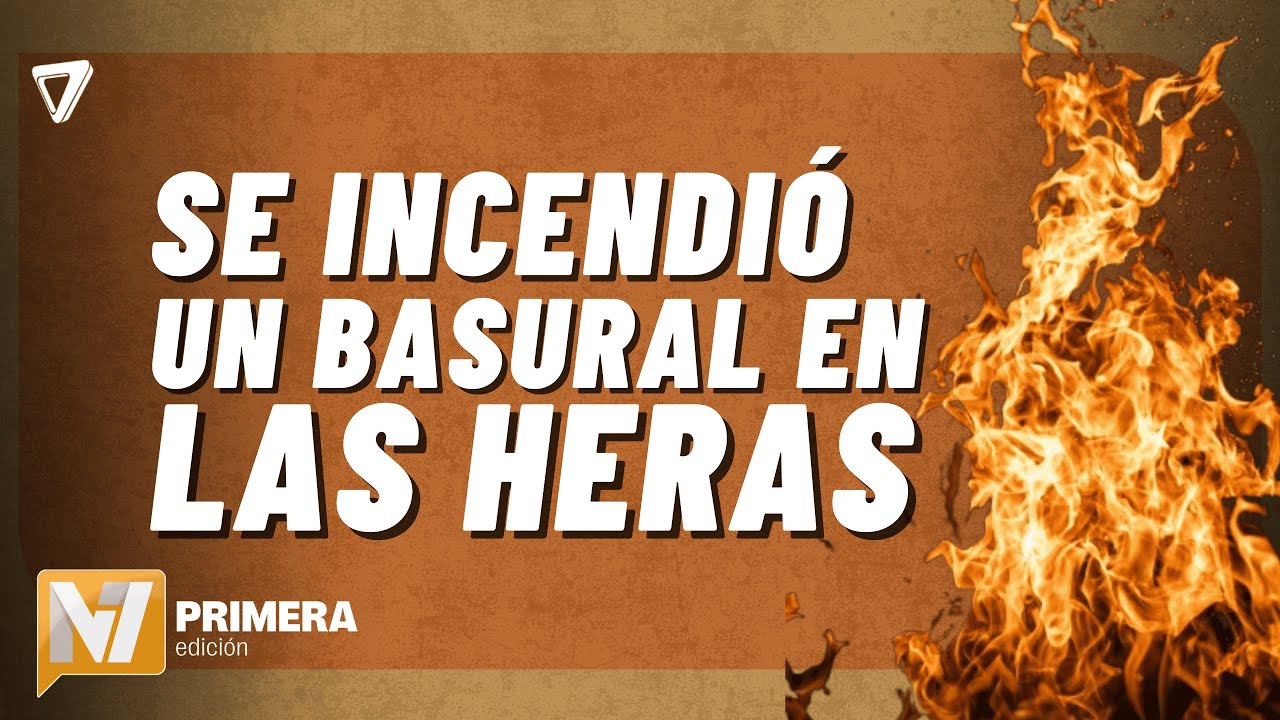 AHORA: se incendió un BASURAL cerca del AEROPUERTO de Mendoza