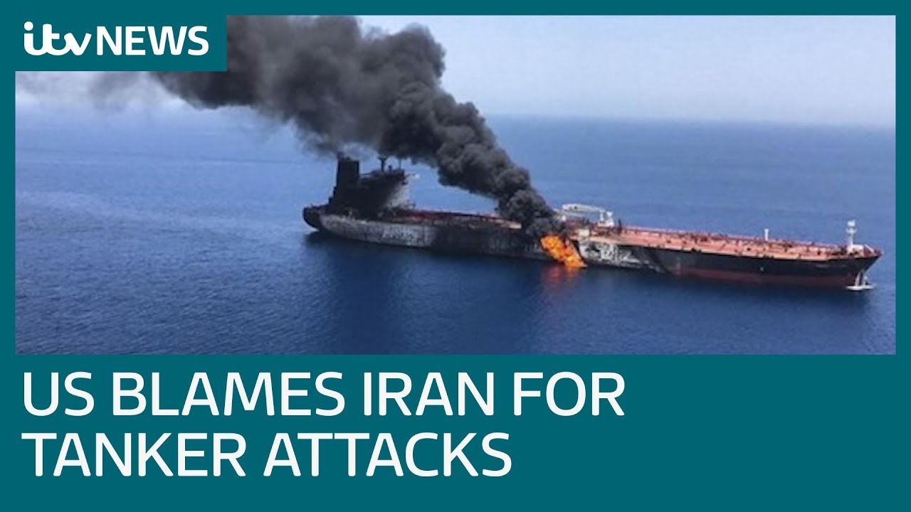 US blames Iran for attacks on two tankers near Persian Gulf  | ITV News