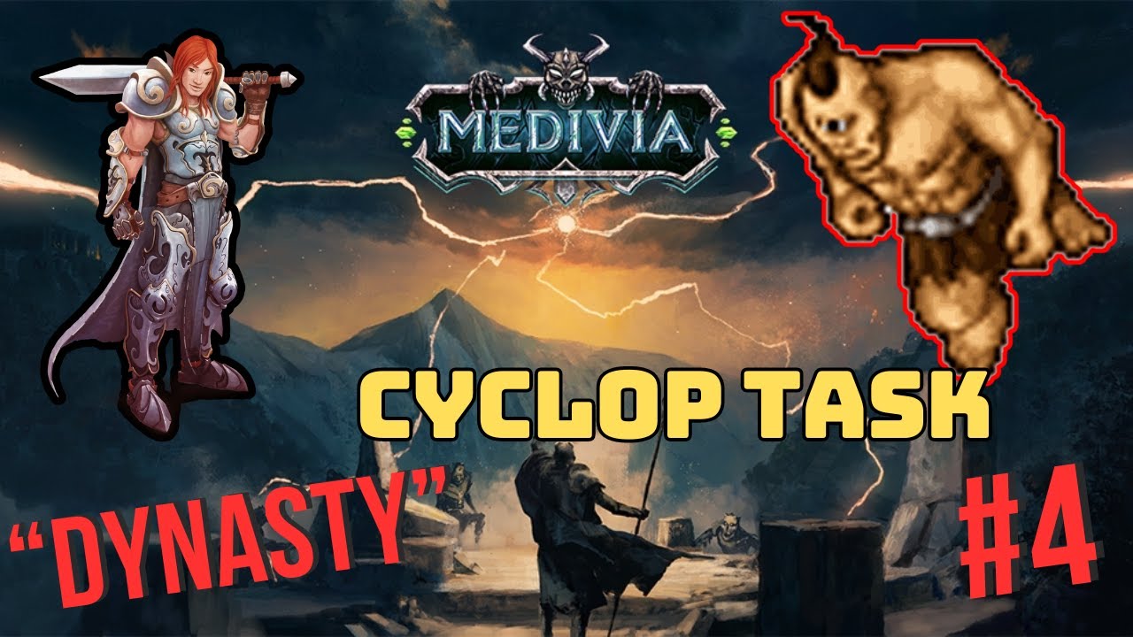 Kończymy task na CYKLOPY na medivia.online (4) - Tibia 7.4  Custom OTS