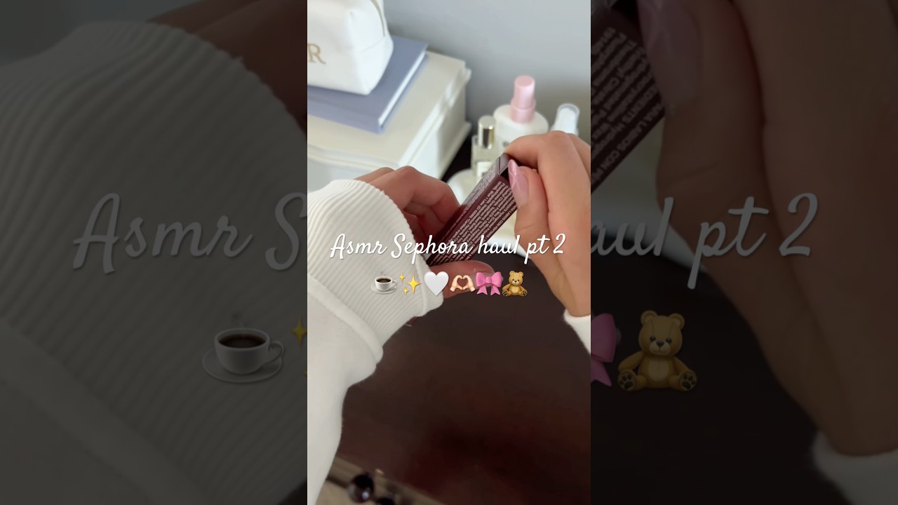 Sephora rhode haul pt 2 #asmr #haul #viral #sephora #sephorahaul #skincare #rhode #makeup #aestheic