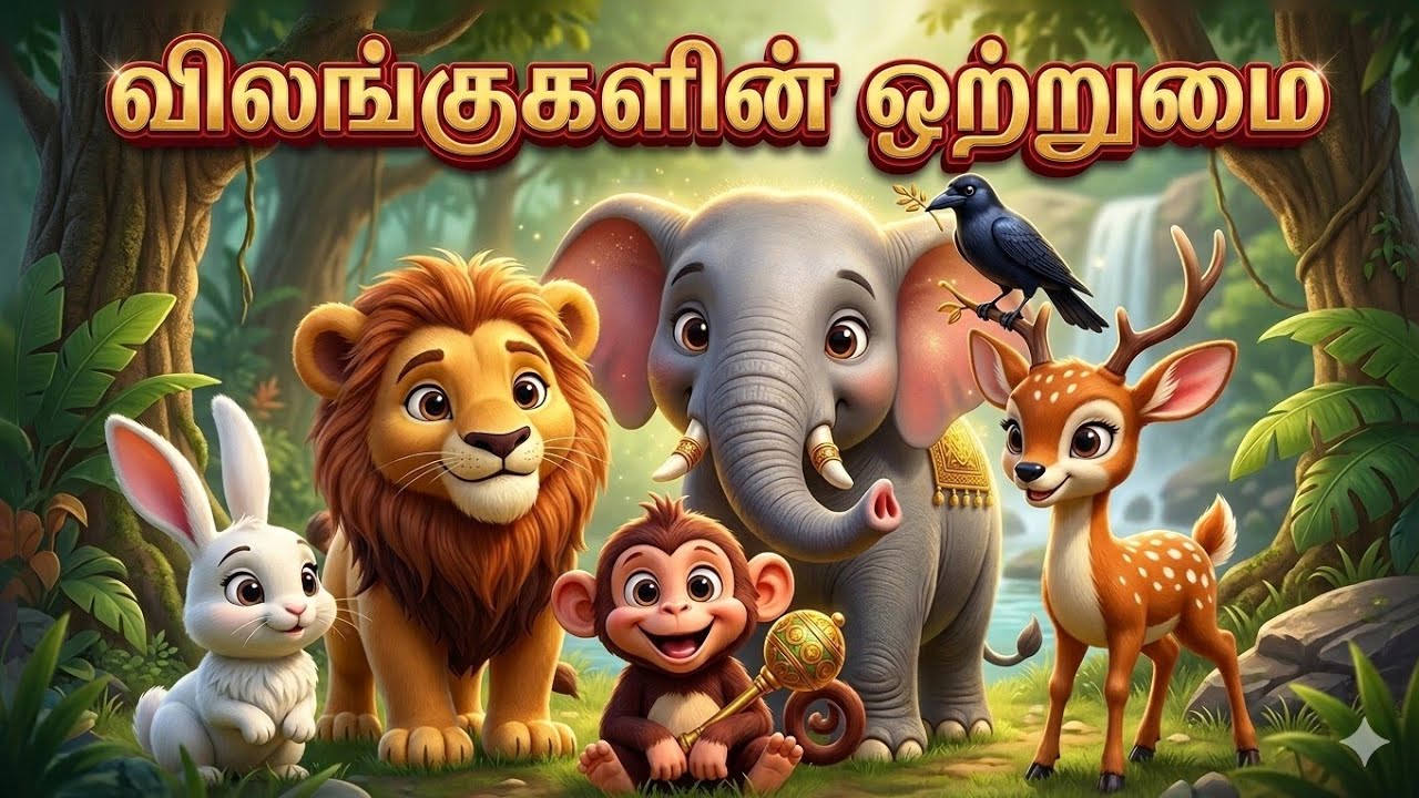 விலங்குகளின் ஒற்றுமை | Chill Tamil Story | Moral Story for Kids