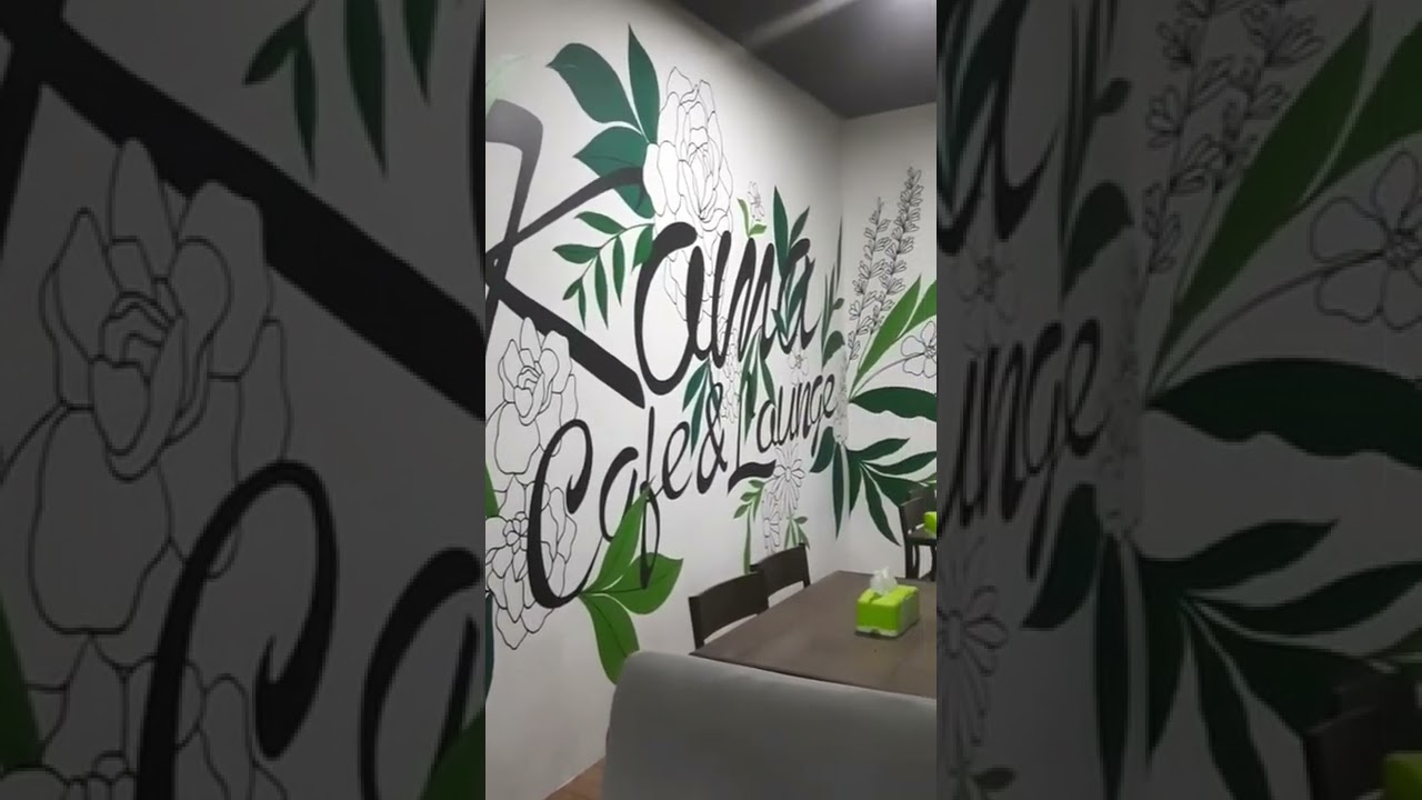 Lukis dinding cafe #lukisdinding #mural #muralart #muralcafe #lukisdindingcafe