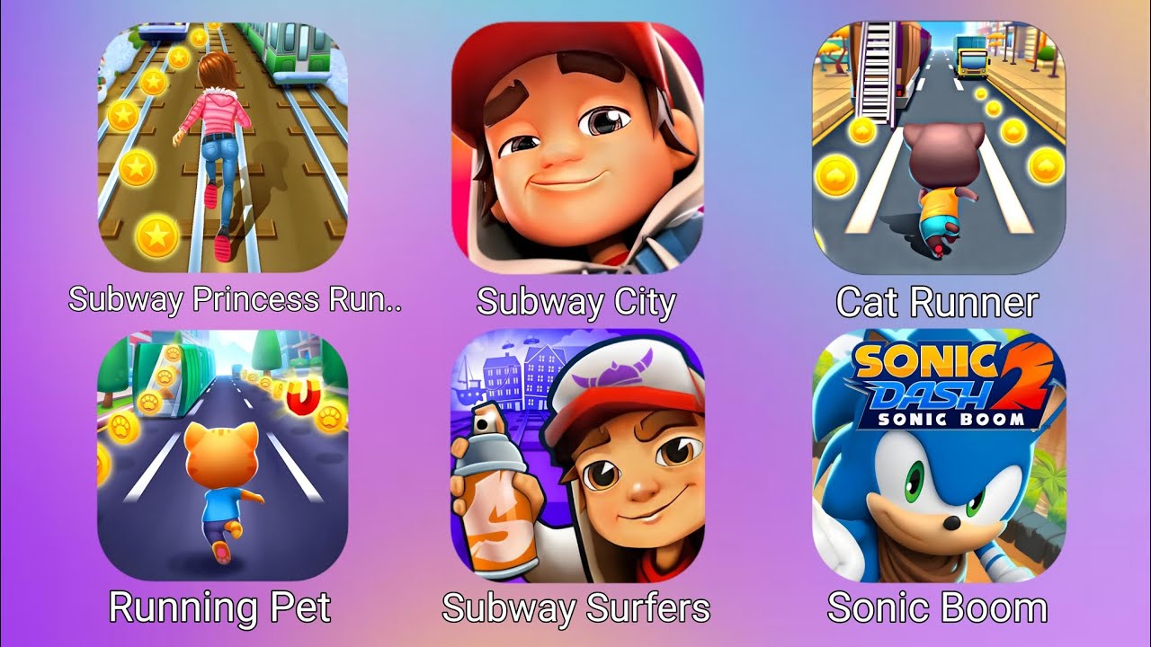 Subway Princess Runner, Subway City, Cat Runner, Running Pet, Subway Surfers, Sonic Boom, 💥