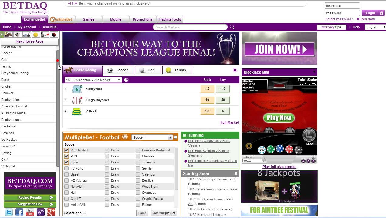 BetDaq Sportsbook Review - &pound;25 Free Bet - OGR