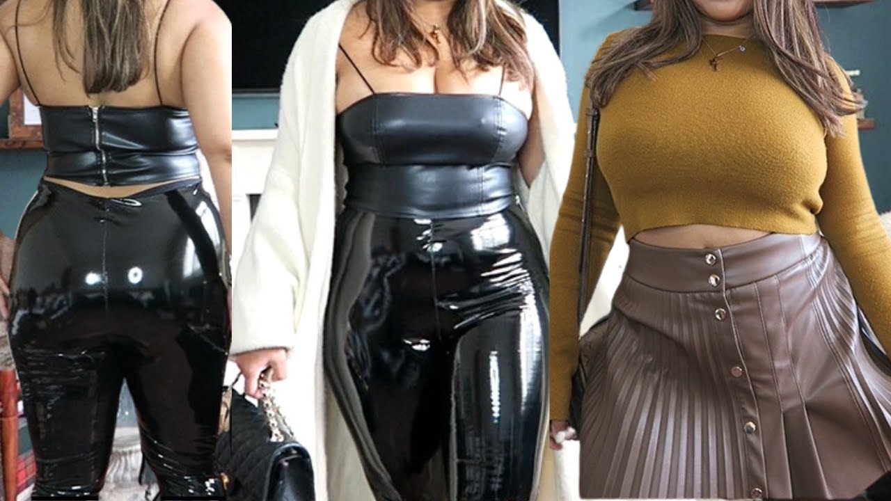 FAUX LEATHER AUTUMN DAY OUTFIT IDEAS
