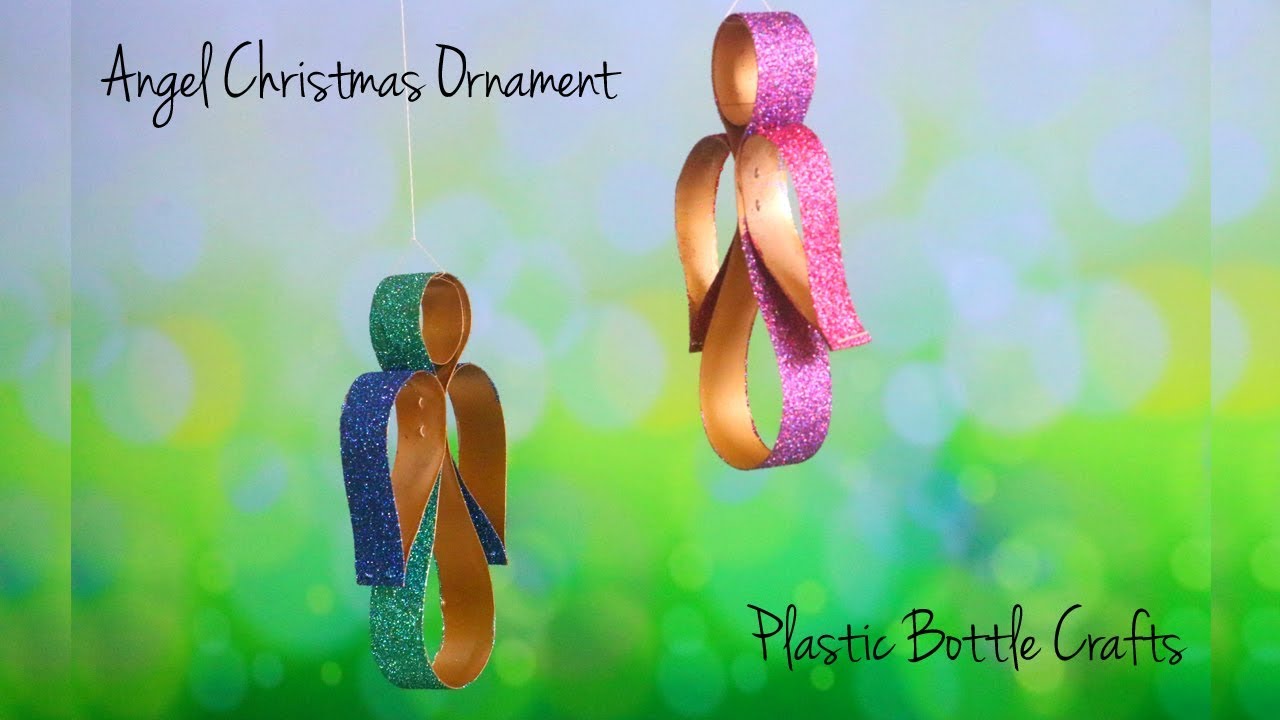 DIY Angel Christmas Ornament | Plastic Bottle Crafts | Recycled Christmas Decoration Idea