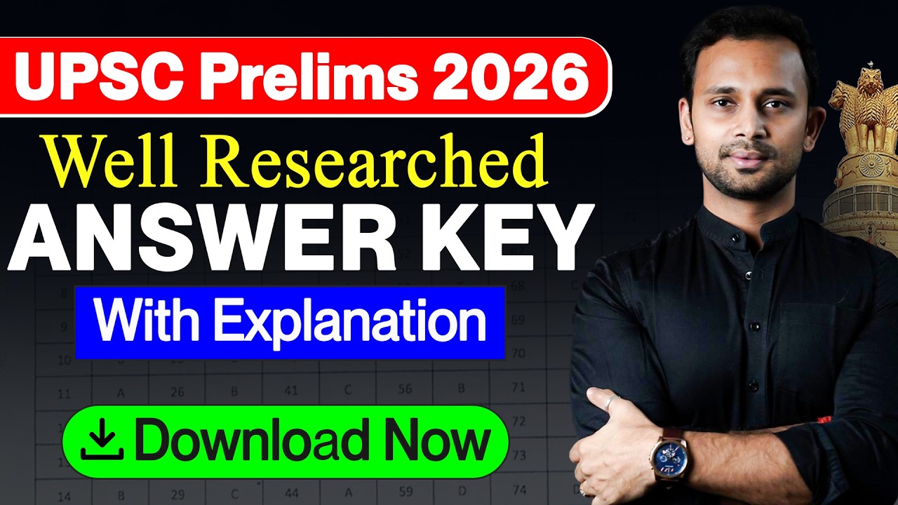 Download Answer Key (With Explanation) for UPSC PRELIMS 2026 Paper by Margdarshan IAS