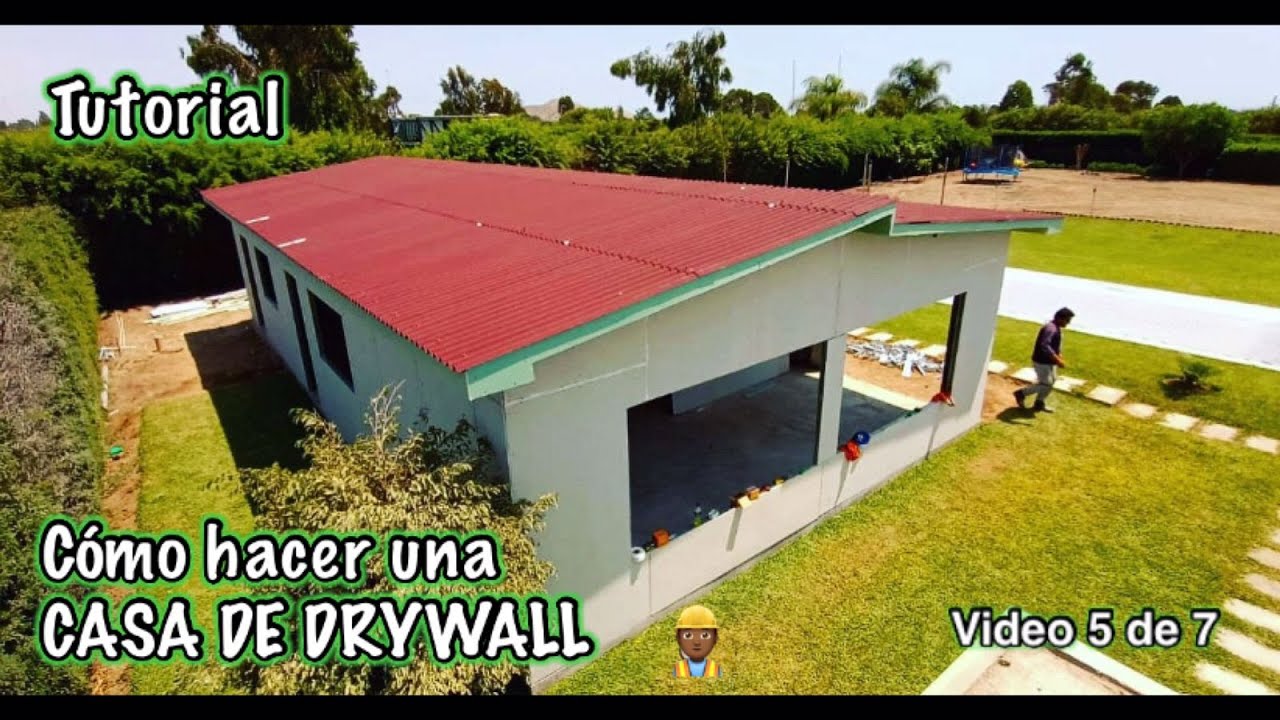Cómo hacer una CASA de DRYWALL para regalarle a tu ESPOSA, Tutorial paso a paso / vídeo 5 🏠