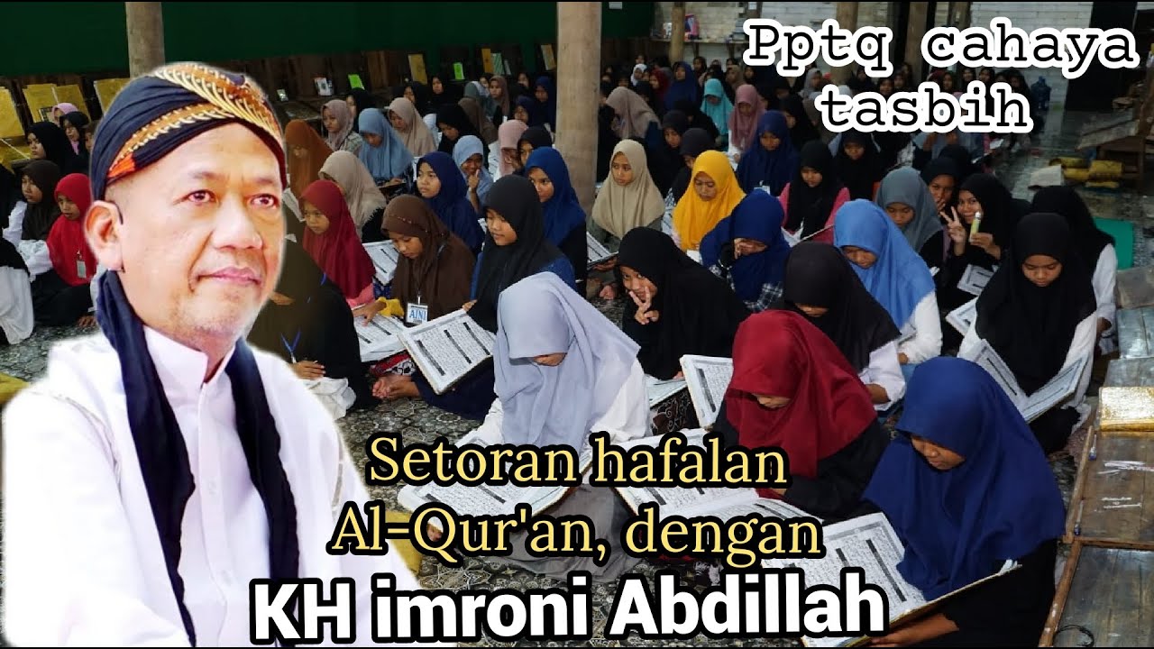 setoran hafalan Al Qur'an, langsung dengan kanjeng guru KH imroni Abdillah,@TASBIH_MEDIA