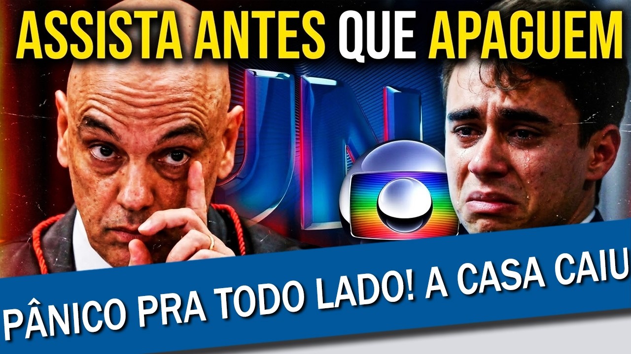 JORNAL NACIONAL PARTE PRA CIMA DE MORAES E HIST&Oacute;RIA SE REPETE | A CASA CAIU PRO NIKOLAS FERREIRA