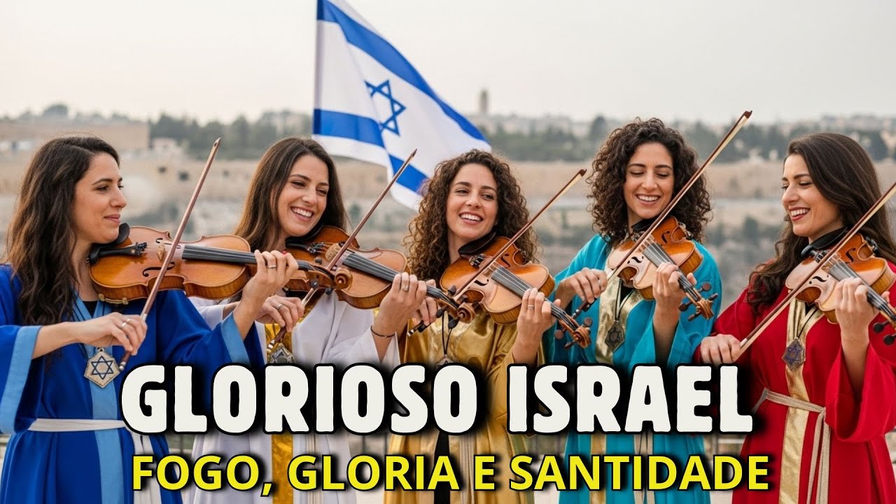 Israel Dança e Celebra ao Rei – Adoração Hebraica com Júbilo e Fogo Santo em Jerusalém