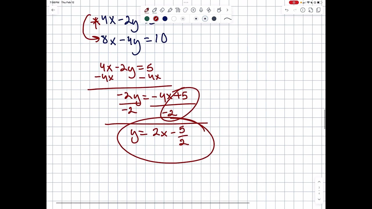 Solving Systems by Substitution - Part 3