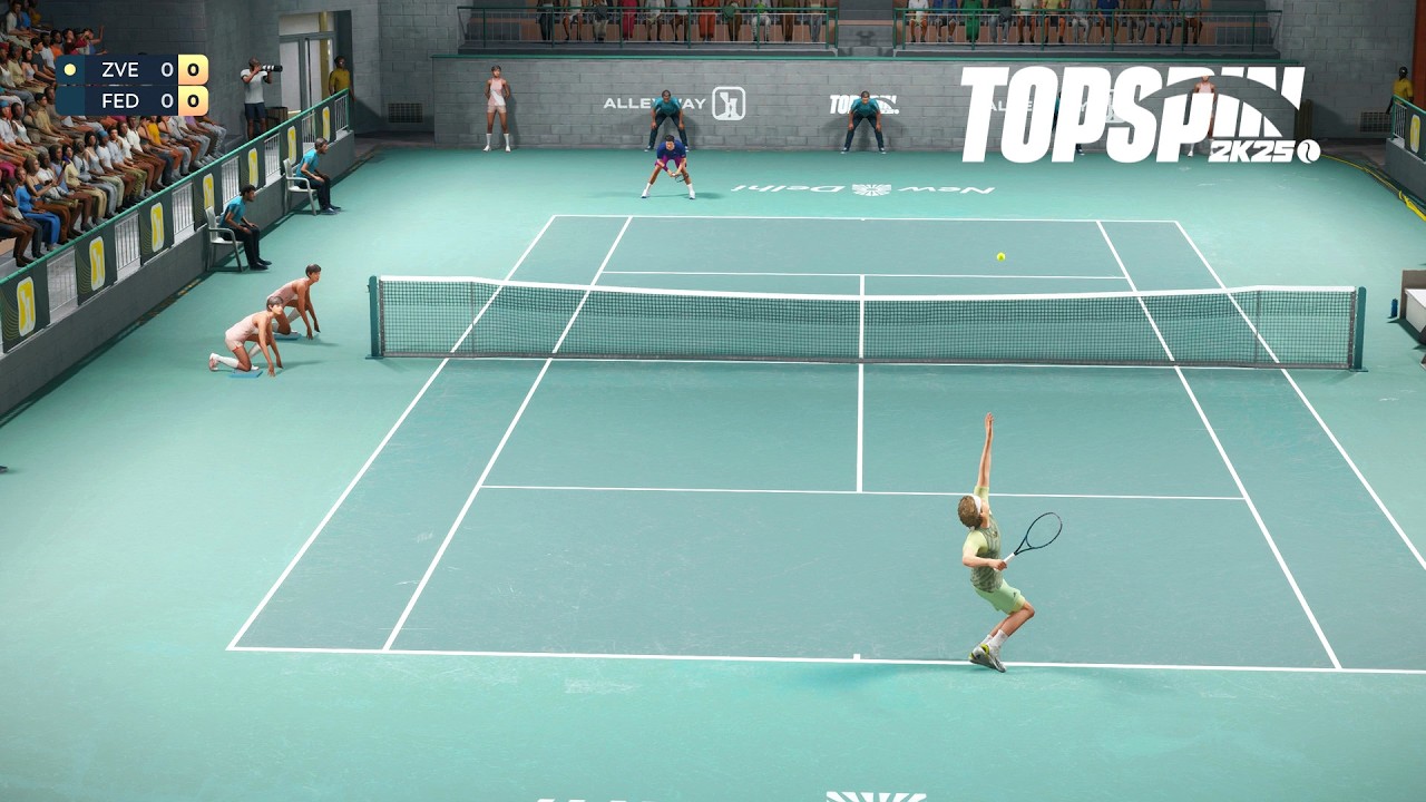Top Spin 2K25 - Alexander Zverev Vs Roger Federer I New Delhi Arena I Legend AI (PS5)