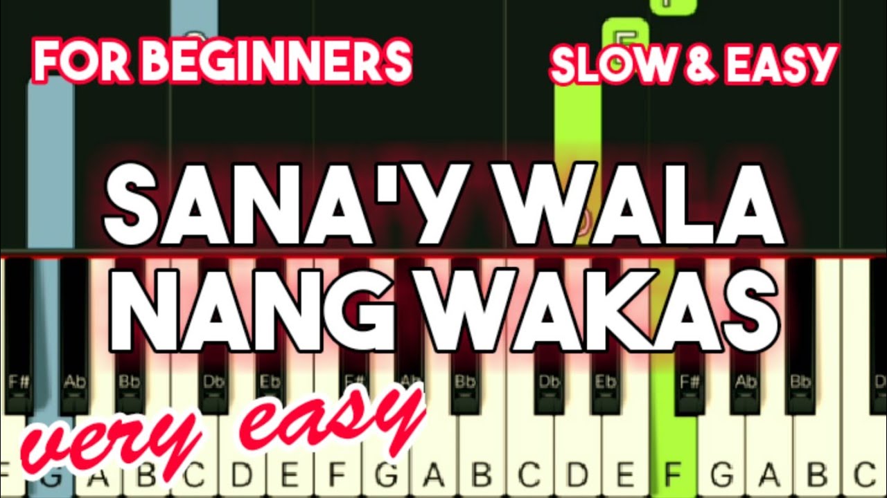 SHARON CUNETA - SANA'Y WALA NANG WAKAS | SLOW & EASY PIANO TUTORIAL