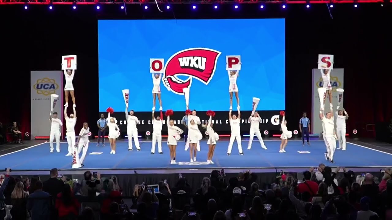 Western Kentucky D1A large Coed Cheer finals UCA Nationals 2023 ESPN Wide World of Sports