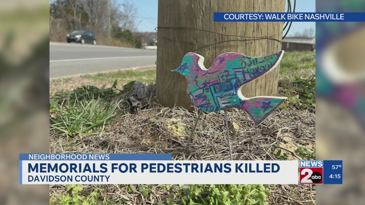 Memorials honor pedestrians killed in Davidson County crashes
