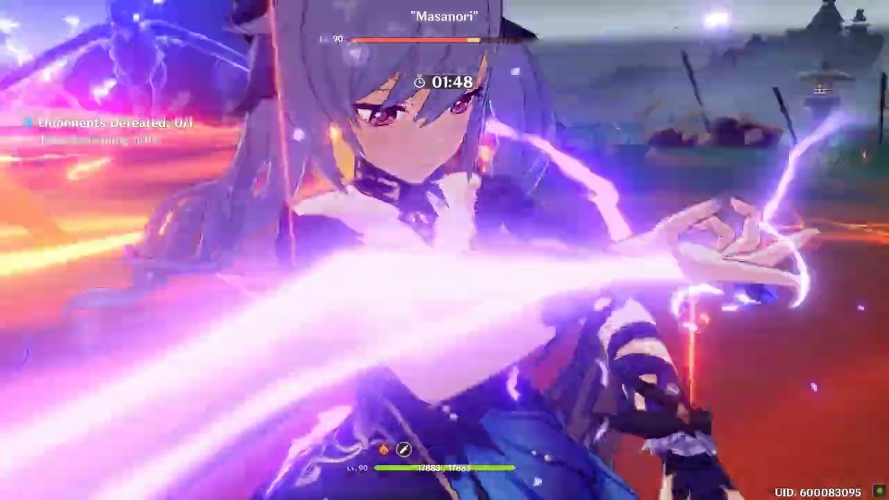 Keqing Overload With Ellegy Rotation (Fischl,Keqing,Bennet,Xiangling)