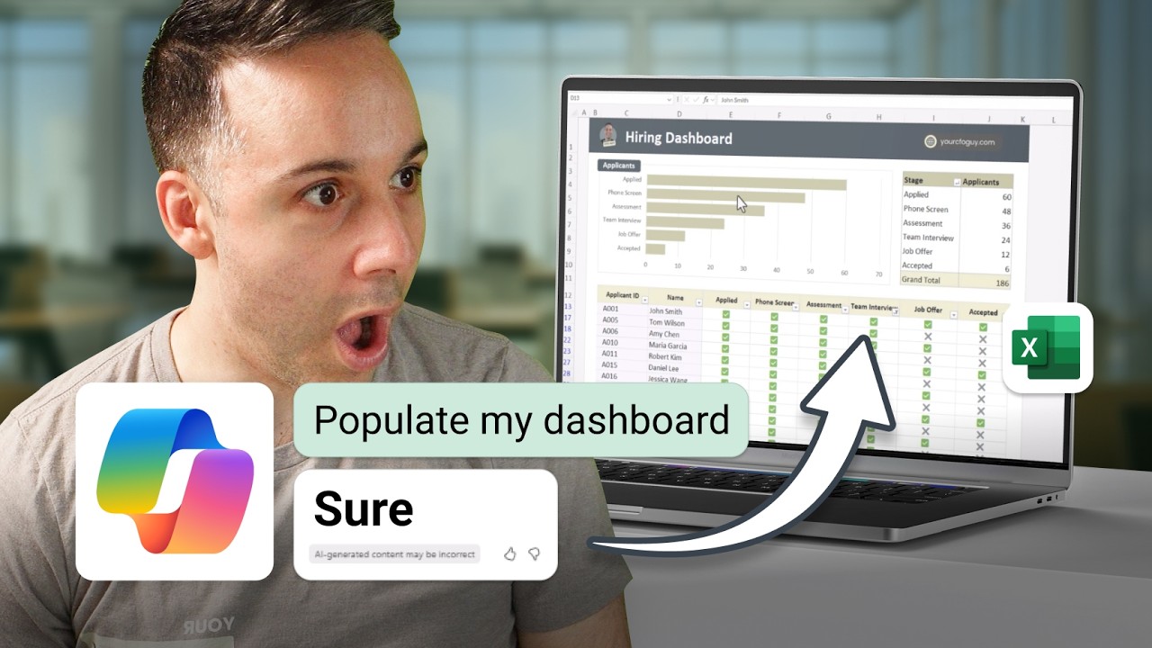I Built 4 BEAUTIFUL Dashboards with Excel's Copilot