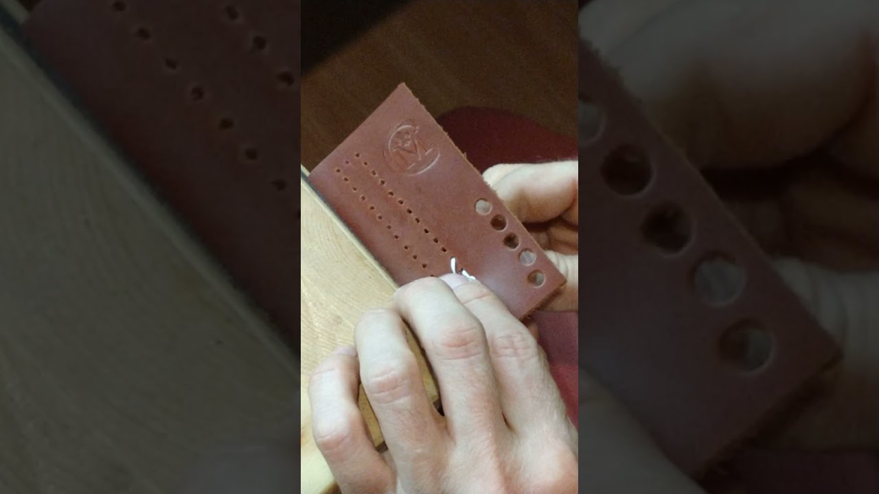 Comment faire une couture effet corde - travail du cuir