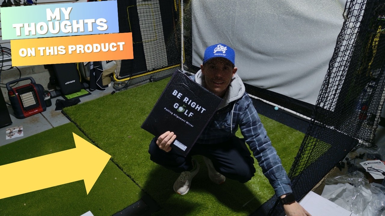 Tour-Style Putting Practice at Home: Putting Alignment Mirror Unboxing + Demo