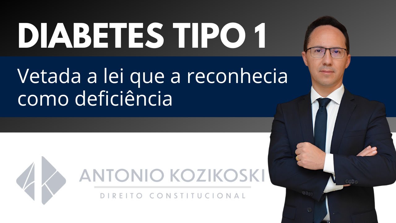 Vetada a lei que reconhecia Diabetes Tipo 1 como deficiência