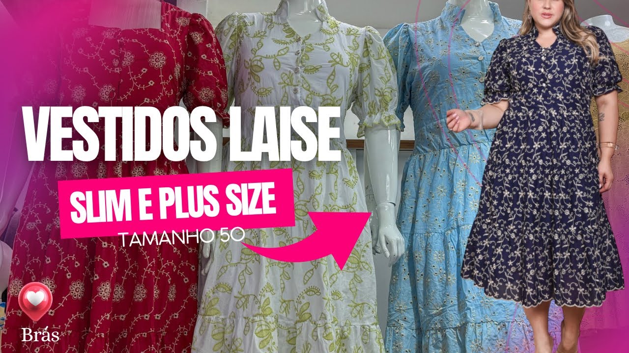 Vestidos em Laise do Slim ao Plus Size Tamanho 50 - Lan&ccedil;amento de ver&atilde;o #br&aacute;s #vestidos  