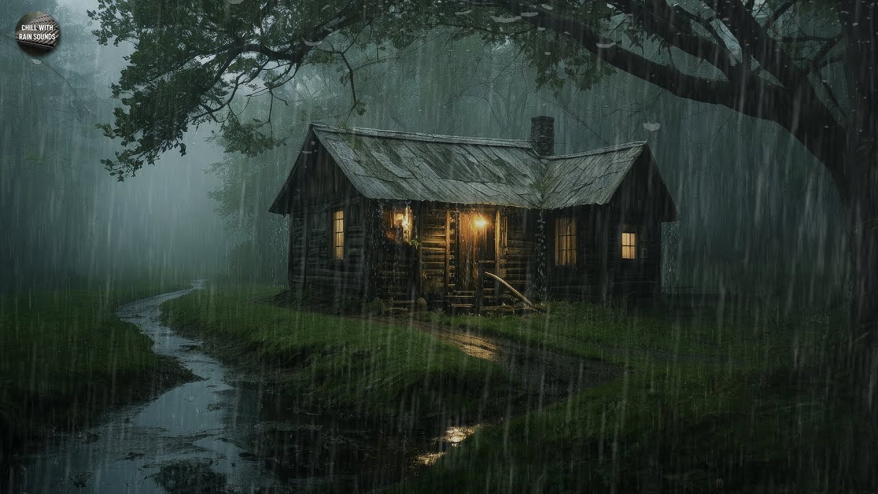 Fall Asleep in Under 4 Minutes with Heavy Rainstorm & Thunder at Night 🌧️ Rain Sounds for Sleeping