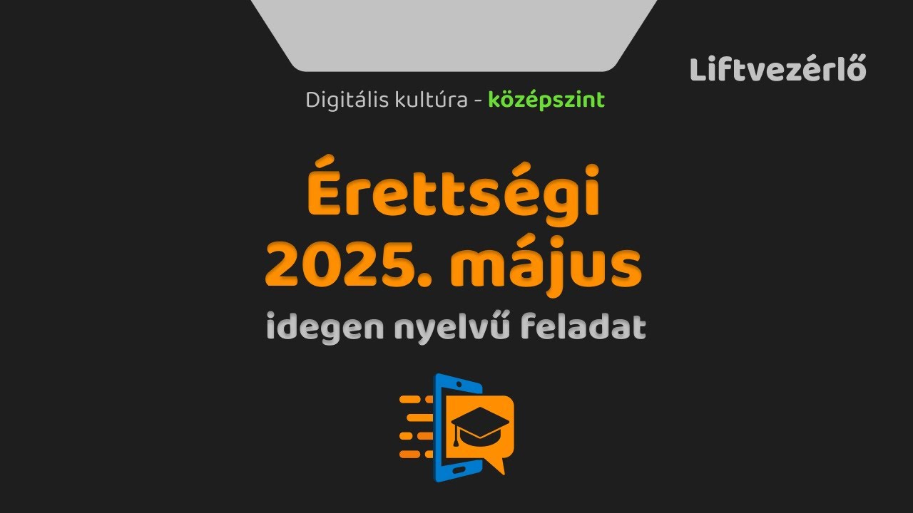 Digitális kultúra érettségi 2025. május középszint  idegen nyelvű | Programozás | Python