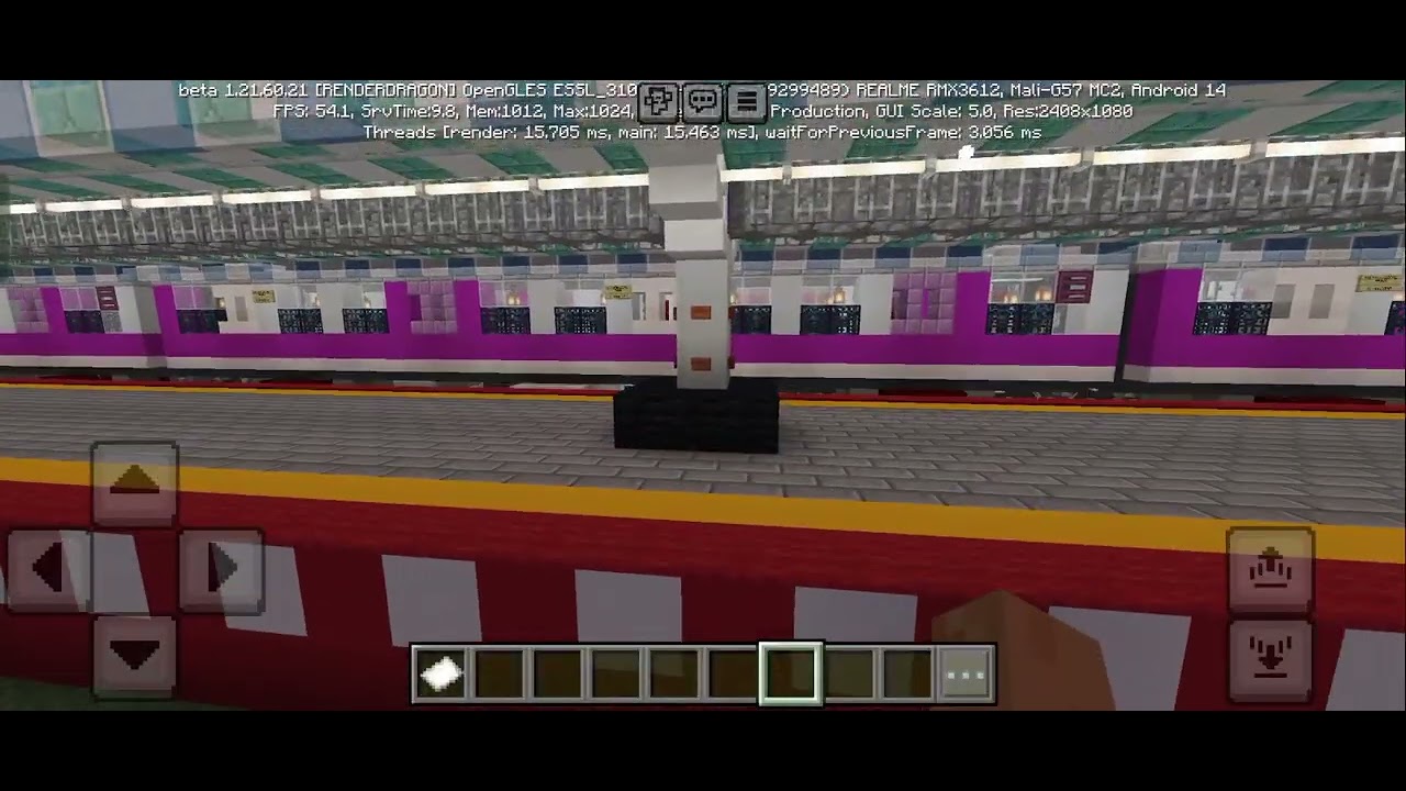 I found Kolkata railway station in Minecraft ❤️✨😯🤗|| and I boarded the train || Please sub my chanel