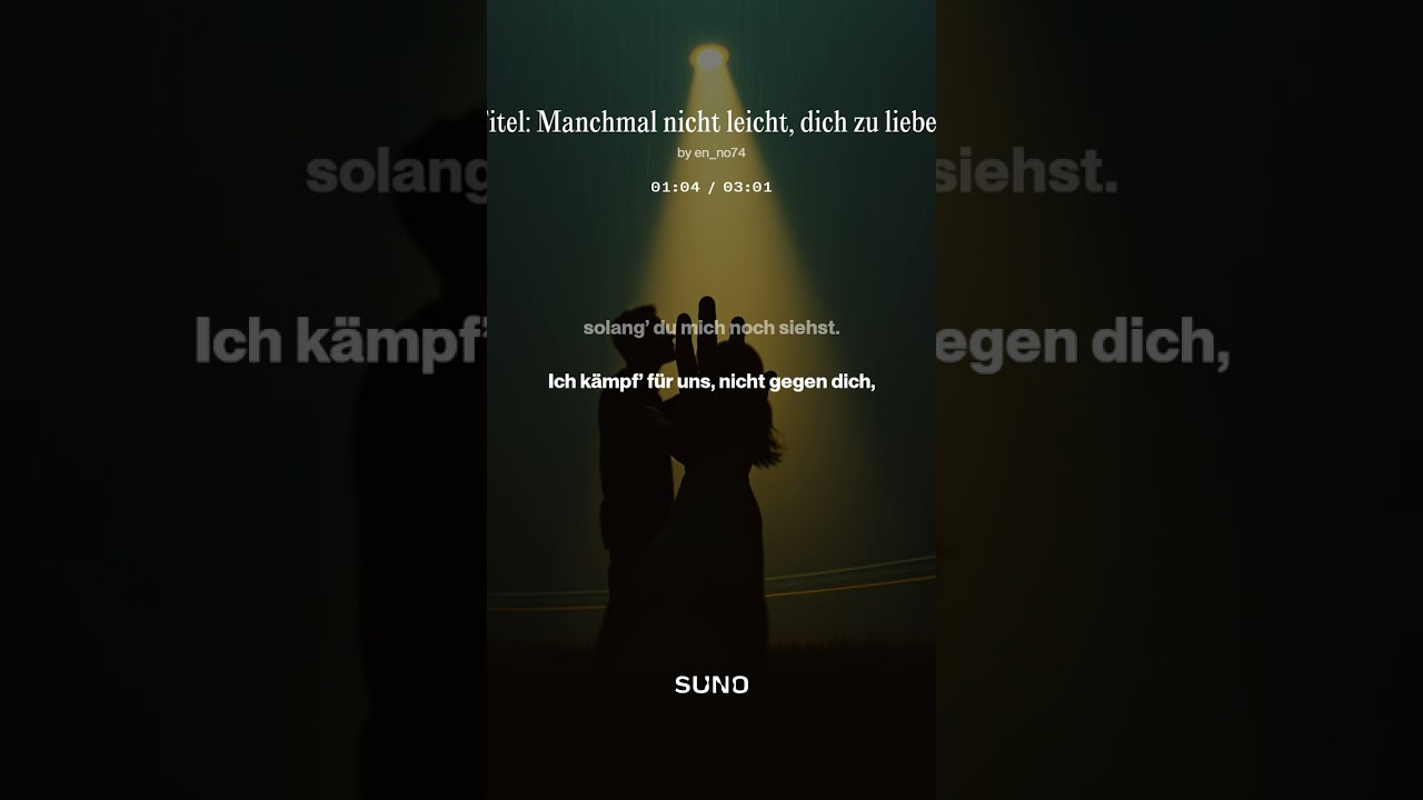 Manchmal nicht leicht, dich zu lieben 