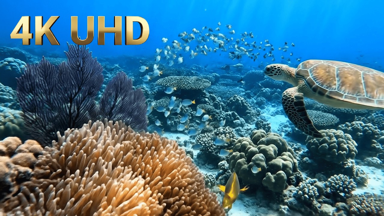 10 HOURS Deep Sea Journey - Underwater Ambience for Sleep, Study & Focus (4K ASMR Ocean)