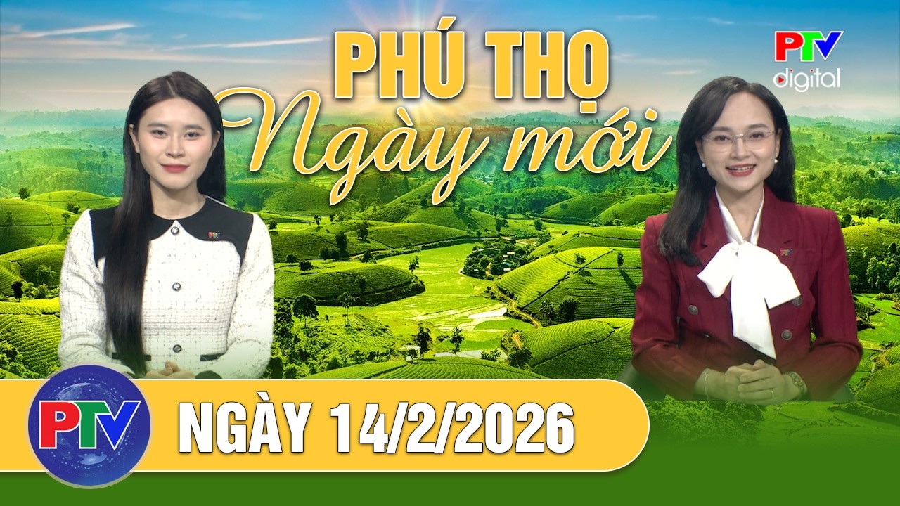 Phú Thọ ngày mới ngày 14/2/2026 | Rộn ràng chợ Tết tại quảng trường Hùng Vương