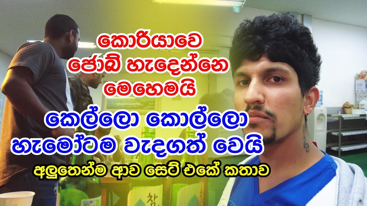 අතේ තිබුන සල්ලි ඔක්කොම ඉවර උනාම කුලී වැඩ කරන්නත් ගියා,කොරියන් සිහිනය සැබෑ උන 2018 කොල්ලන්ගෙ කතාව
