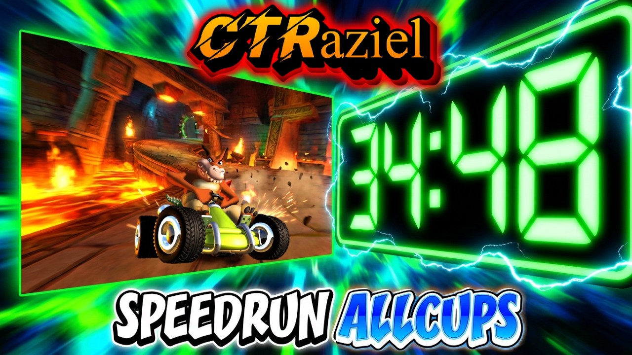 Crash Team Racing - All Cups - Speedrun: 34:48 -
