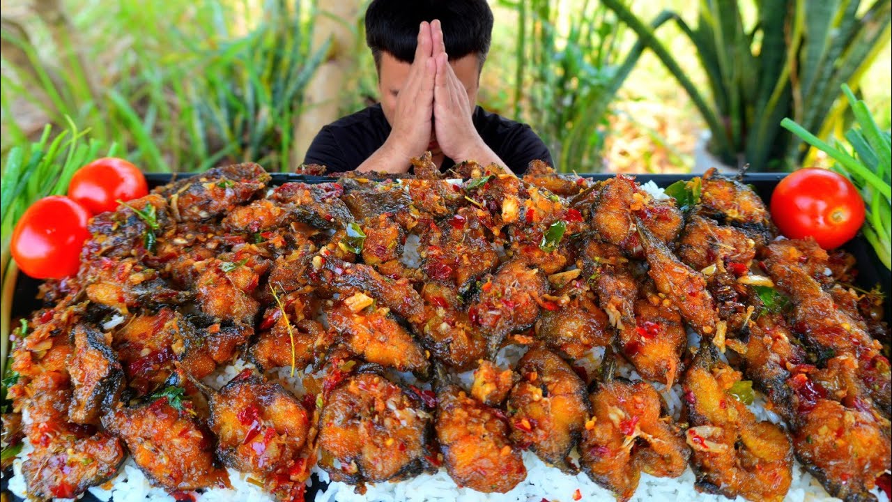 mukbang ผัดเผ็ดปลาดุกพริกแกงสด