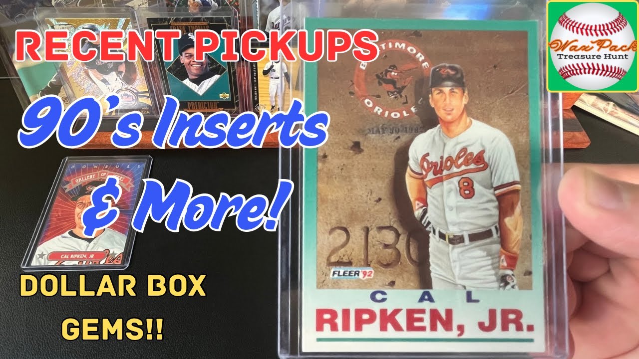 Recent Card Shop Pickups - 90’s Inserts and Other Dollar Box Gems! #baseballcards #junkwax  #mlbb 