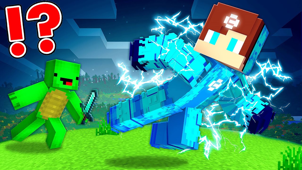DOCTOR MANHATTAN Speedrunner vs Hunter in Minecraft - Maizen JJ and Mikey