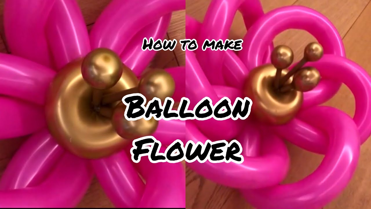 How to make balloon flower | balloon flower tutorial | DIY balloon flower #balloons# balloonflower