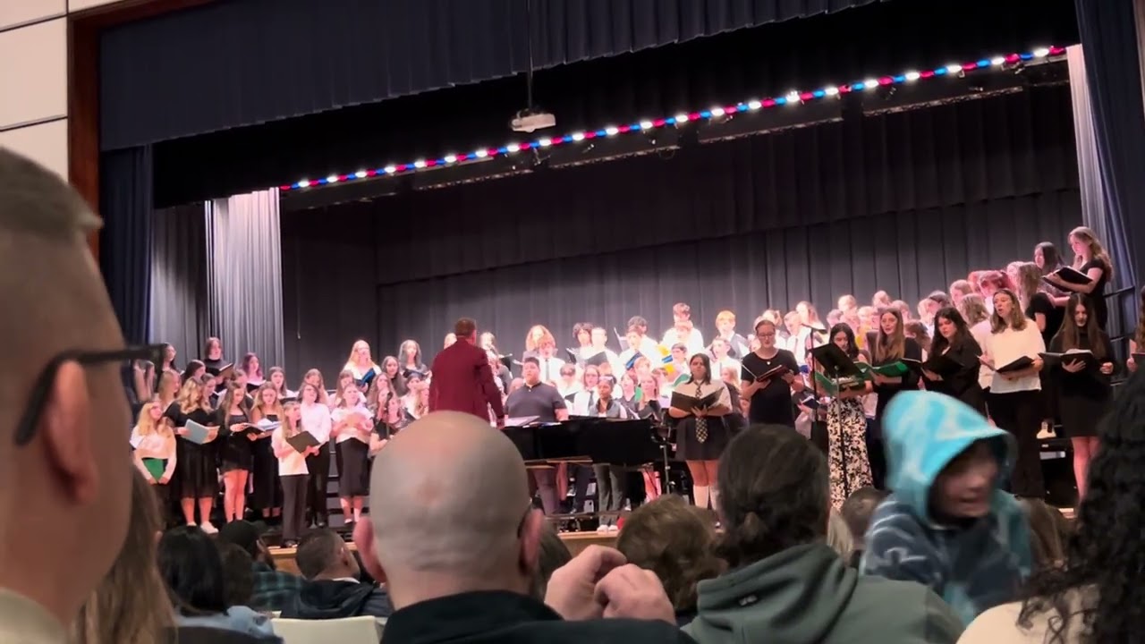 Suzanna Painter singing in county choir