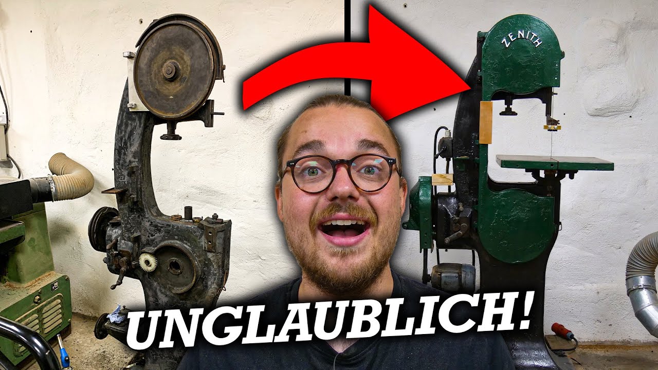 100 JAHRE ALTE BANDSÄGE LEBT WIEDER!!!